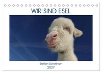 Produktbild: WIR SIND ESEL (Tischkalender 2027 DIN A5 quer), CALVENDO Monatskalender