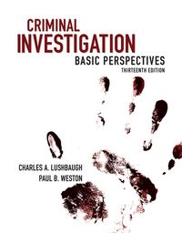 Produktbild: Criminal Investigation: Basic Perspectives