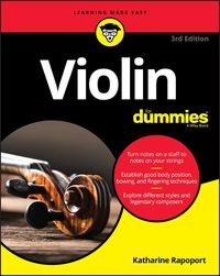 Produktbild: Violin For Dummies - Book + Online Video & Audio Instruction, 3rd Edition