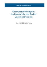 Produktbild: Gesetzessammlung des liechtensteinischen Rechts - Gesellschaftsrecht