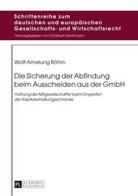 Produktbild: Die Sicherung der Abfindung beim Ausscheiden aus der GmbH