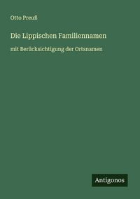 Produktbild: Die Lippischen Familiennamen
