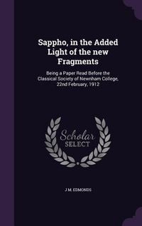 Produktbild: Sappho, in the Added Light of the new Fragments