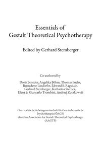 Produktbild: Essentials of Gestalt Theoretical Psychotherapy