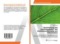 Produktbild: Bestimmung des Feuchtegehalts / der Breitenausdehnung von Filtermedien