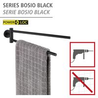Handtuchhalter Bosio Black matt mit Armen, rostfrei 2 online bestellen