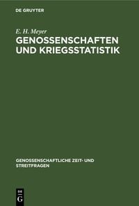 Produktbild: Genossenschaften und Kriegsstatistik