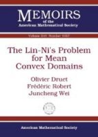 Produktbild: Druet, O:  The Lin-Ni's Problem for Mean Convex Domains