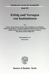 Produktbild: Erfolg und Versagen von Institutionen.