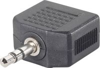 Produktbild: SpeaKa Professional SP-7870244 Klinke Audio Y-Adapter [1x Klinkenstecker 3.5 mm - 2x Klinkenbuchse 3.5 mm] Schwarz