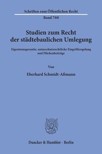 Produktbild: Studien zum Recht der st&auml;dtebaulichen Umlegung.