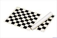 Produktbild: Schachbrett rollbar, Feld 50 mm, aus Kunststoff, schwarz creme