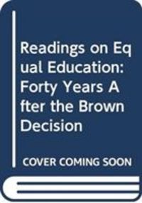 Produktbild: Readings on Equal Education v. 14; Social and Cultural Effe