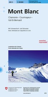 Bild vom Artikel Swisstopo 1 : 50 000 Mont Blanc Carte de sports de neige vom Autor 