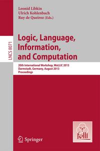 Produktbild: Logic, Language, Information, and Computation