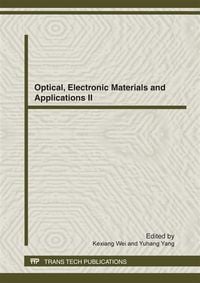 Produktbild: Optical, Electronic Materials and Applications II