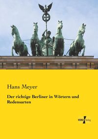 Produktbild: Der richtige Berliner in W&ouml;rtern und Redensarten