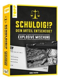 Produktbild Schuldig?! Dein Urteil entscheidet – Explosive Mischung. Krimispiel in 50 Karten