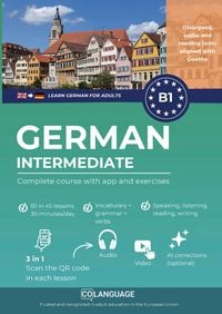 Produktbild: Learn German B1 intermediate. Complete course with audio and video