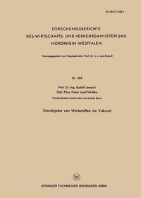 Produktbild: Gasabgabe von Werkstoffen ins Vakuum