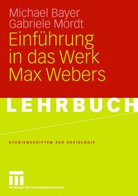 Bild vom Artikel Einführung in das Werk Max Webers vom Autor Michael Bayer