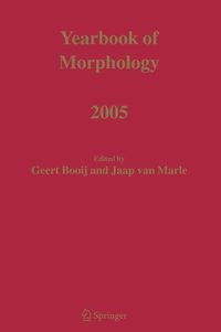 Produktbild: Yearbook of Morphology 2005