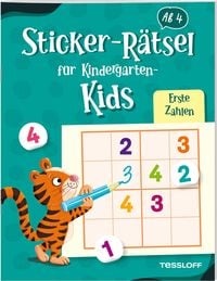 Produktbild: Sticker-R&auml;tsel f&uuml;r Kindergarten-Kids. Erste Zahlen