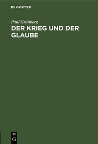 Produktbild: Der Krieg und der Glaube