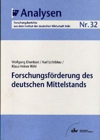 Produktbild: Forschungsförderung des deutschen Mittelstands
