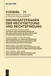Produktbild: Grundsatzfragen der Rechtsetzung und Rechtsfindung