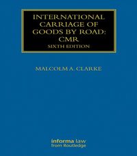 Produktbild: International Carriage of Goods by Road: CMR