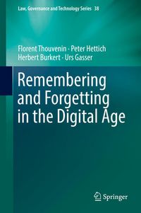 Produktbild: Remembering and Forgetting in the Digital Age