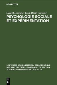Produktbild: Psychologie sociale et exp&eacute;rimentation