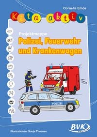 Produktbild: Kita aktiv Projektmappe Polizei, Feuerwehr und Krankenwagen