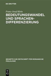 Produktbild: Bedeutungswandel und Sprachendifferenzierung