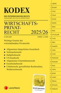 Produktbild: KODEX Wirtschaftsprivatrecht 2025/26 - inkl. App
