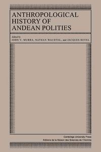 Produktbild: Anthropological History of Andean Polities