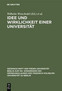 Produktbild: Idee und Wirklichkeit einer Universit&auml;t