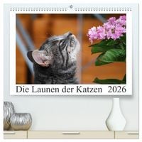 Produktbild: Die Launen der Katzen 2026 (hochwertiger Premium Wandkalender 2026 DIN A2 quer), Kunstdruck in Hochglanz