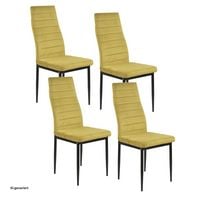 Produktbild: HTI-Living Esszimmerstuhl Samt 4er Set Memphis Curry Esszimmerstuhl Samt 4er Set Memphis Curry