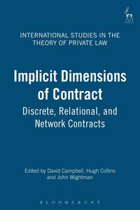 Produktbild: Implicit Dimensions of Contract