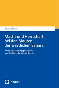 Produktbild: Macht und Herrschaft bei den Mauren der westlichen Sahara