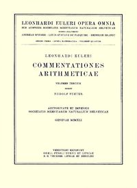 Produktbild: Commentationes algebraicae ad theoriam aequationum pertinentes
