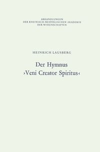 Produktbild: Der Hymnus &rsaquo;Veni Creator Spiritus&lsaquo;