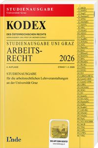 Produktbild: KODEX Studienausgabe Arbeitsrecht Graz 2026