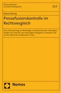 Produktbild: Pressefusionskontrolle im Rechtsvergleich