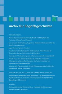 Produktbild: Archiv f&uuml;r Begriffsgeschichte. Band 53