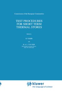 Produktbild: Test Procedures for Short Term Thermal Stores