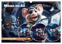 Produktbild: M&auml;use im All (Wandkalender 2026 DIN A3 quer), CALVENDO Monatskalender