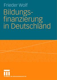 Produktbild: Bildungsfinanzierung in Deutschland